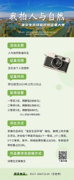 有奖征集！“我拍人与自然”淮安生